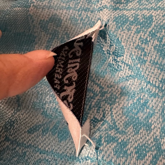 NEW in Package Large Pashmina Scarf Beautiful blue Fringed - Picture 6 of 6